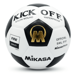 Mikasa Kick Off SWL 310 Official Match & Training Football (Black/White)