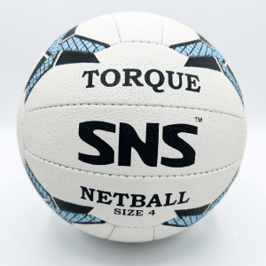 SNS Torque Netball – Size 4 (White/Blue/Black)