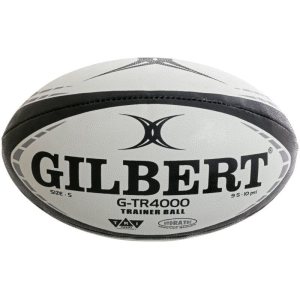 Gilbert G-TR4000 Rugby Trainer Ball (Size 5) – Black/Grey