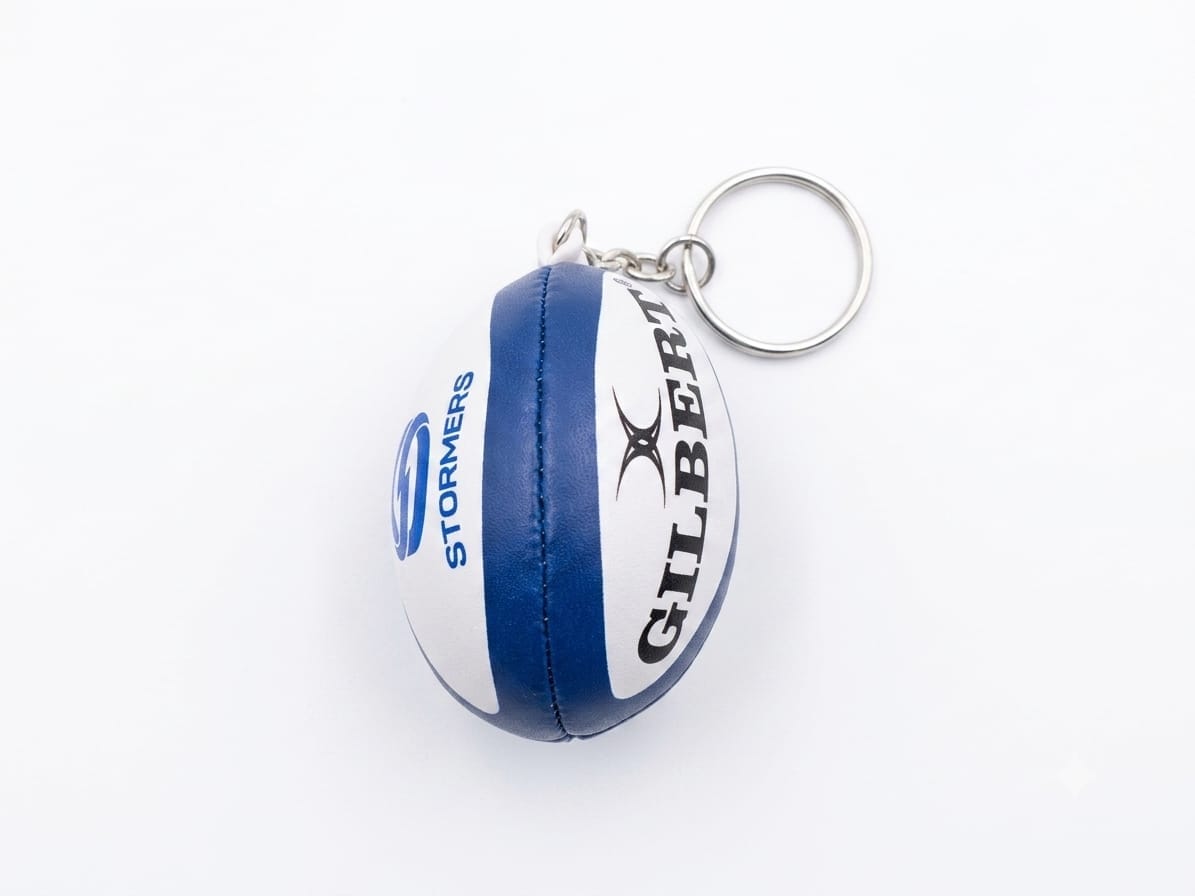 Gilbert DHL Stormers Mini Rugby Ball Keyring