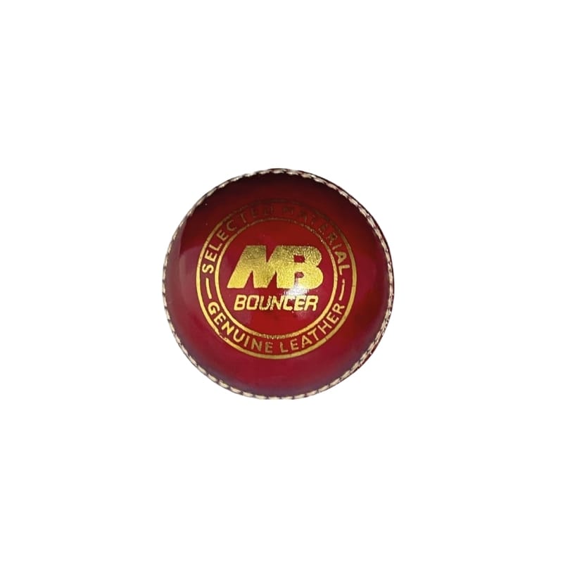 MB Smash Cricket Ball Genuine Leather Red Match Ball 2 PC