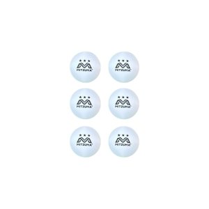 Mitzuma Table Tennis Balls White Pack of 6 Training Balls