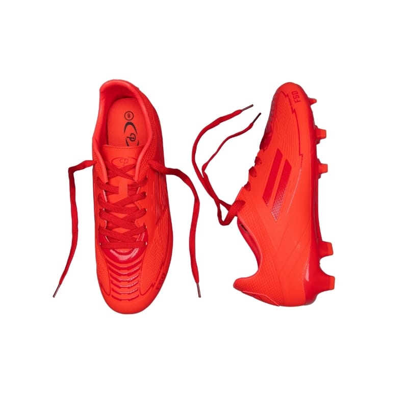 Pro Football Soccer Boots Firm Ground Red - Image 2