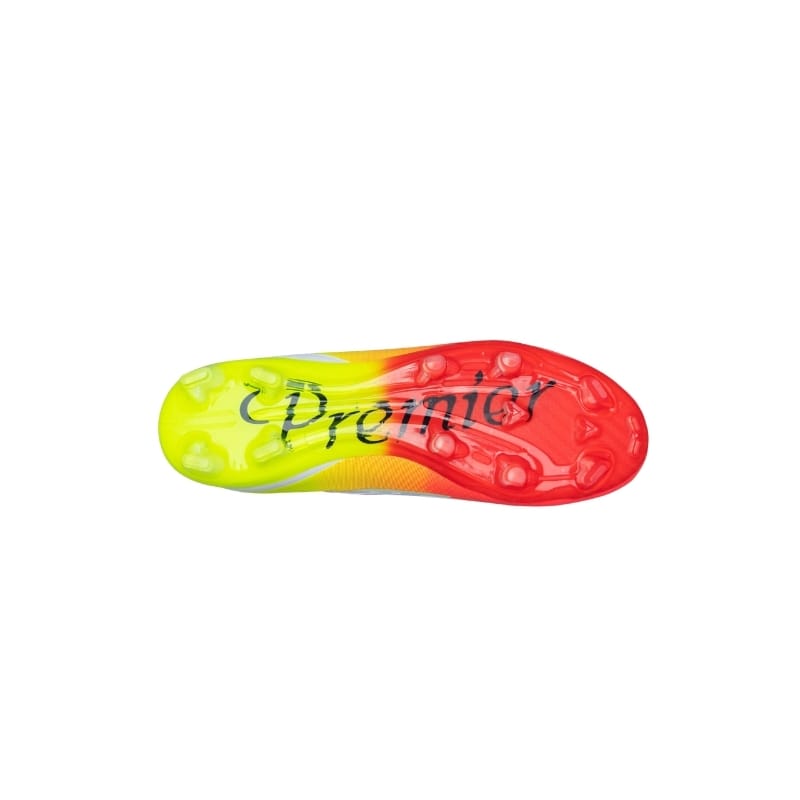 Mens FSO White Yellow Orange Soccer Boot - Image 5