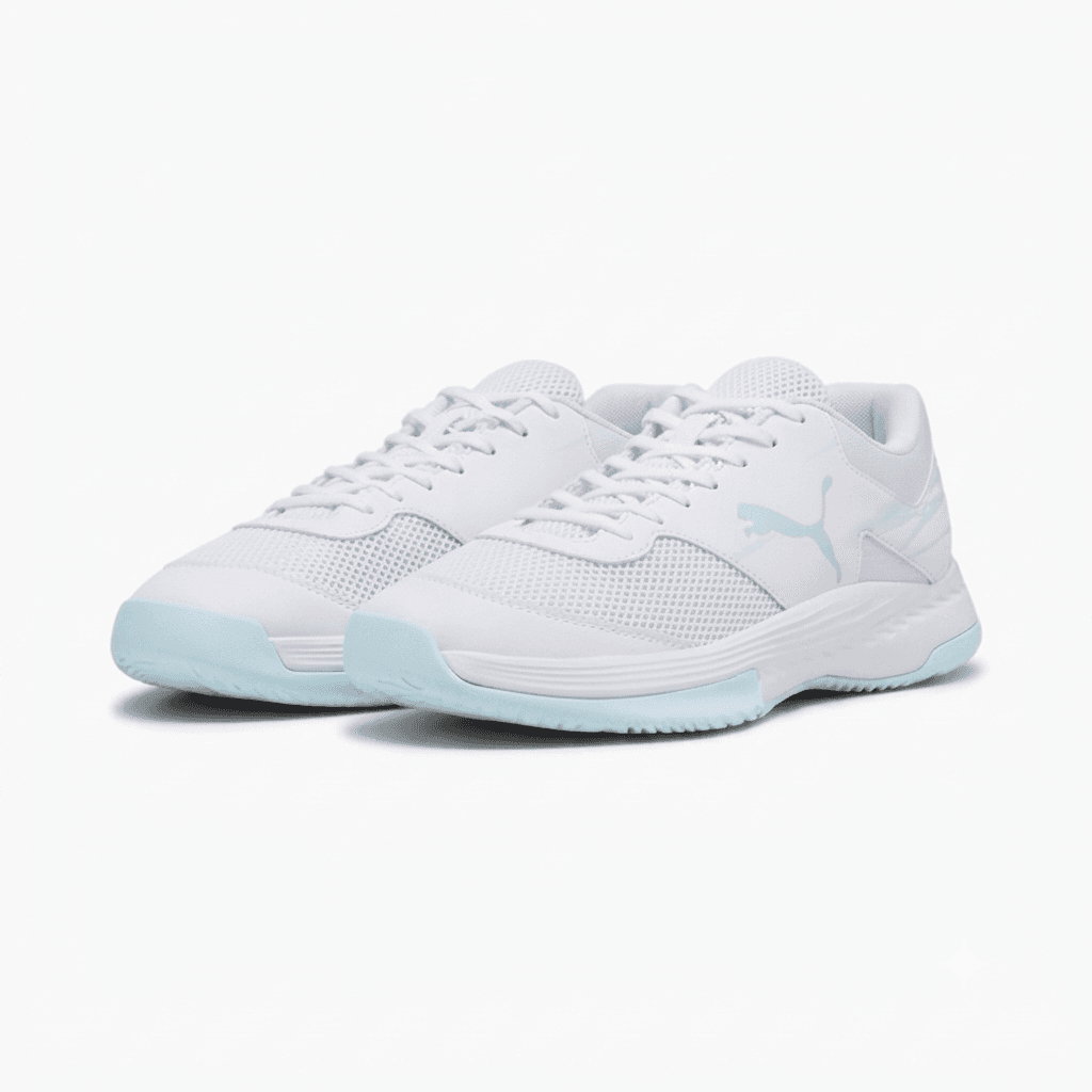 Puma Varion II JR Indoor/Court Shoes – White Light Aqua