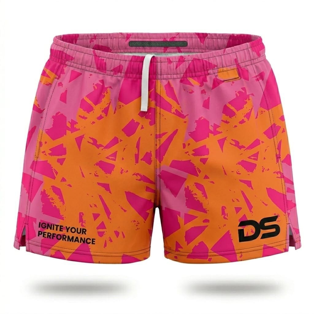 DS Performance Shorts – Pink & Orange