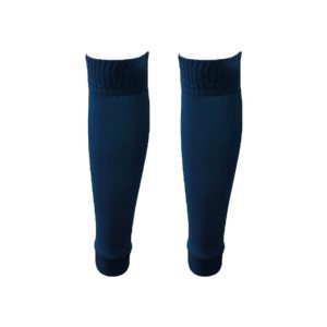 Plain Soccer Calf Sleeves Navy Knee Length