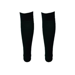 Plain Soccer Calf Sleeves Black Knee Length