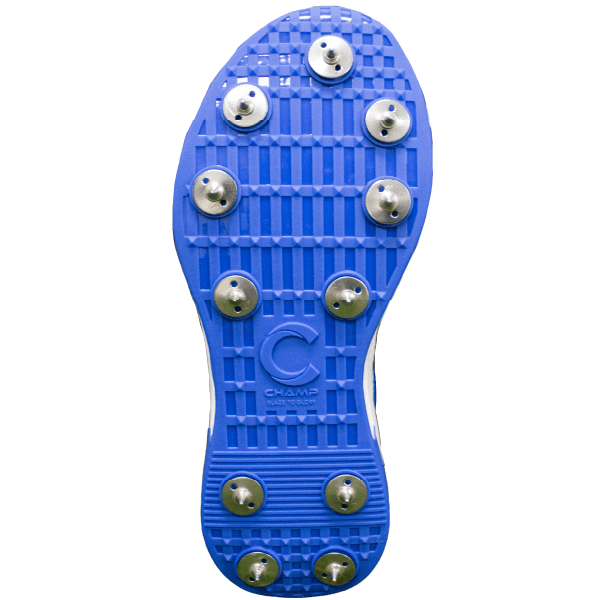 Champ C500 Cricket Spike Blue and White - Image 3