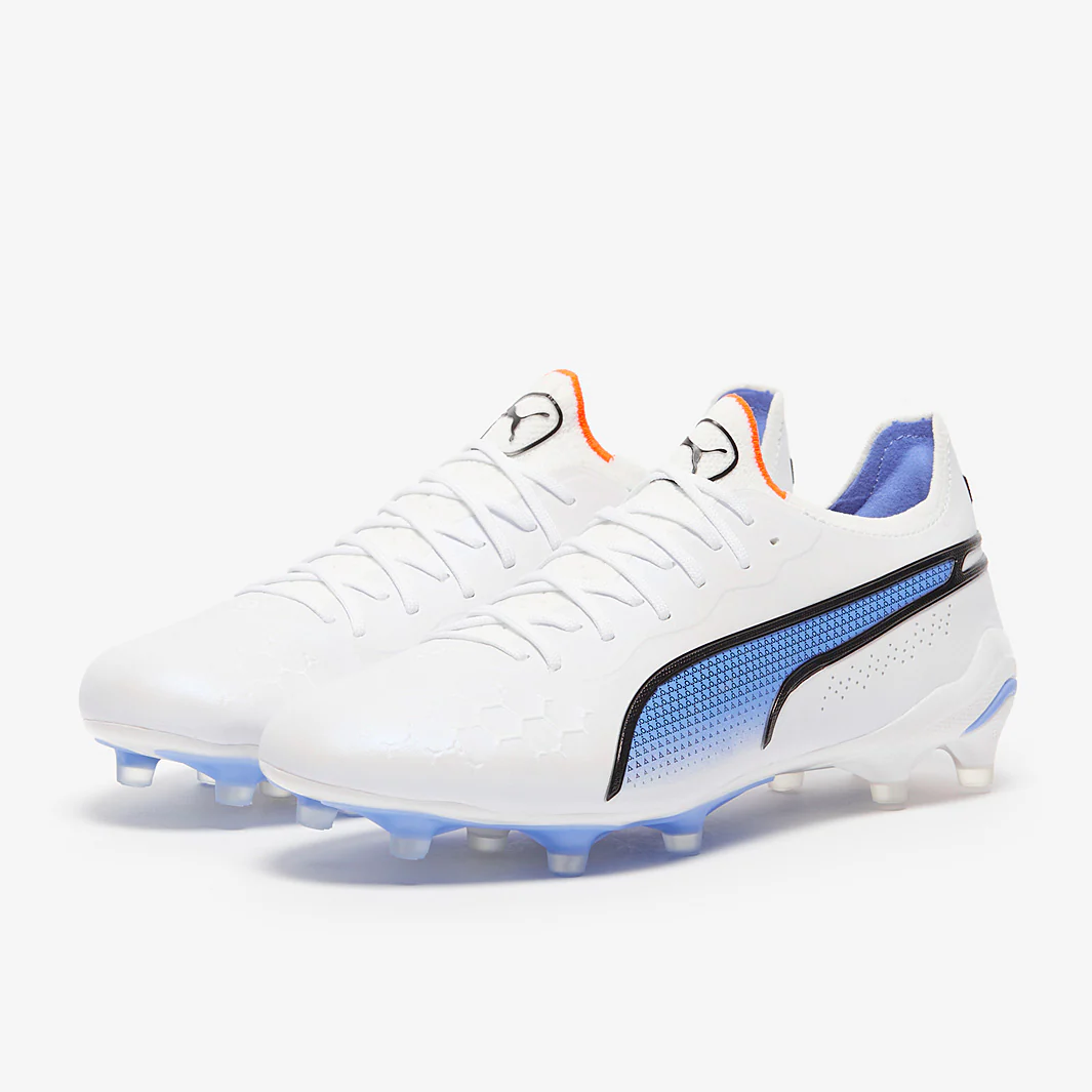Puma King Ultimate FG/AG Blue Glimmer-Ultra Orange - Image 2